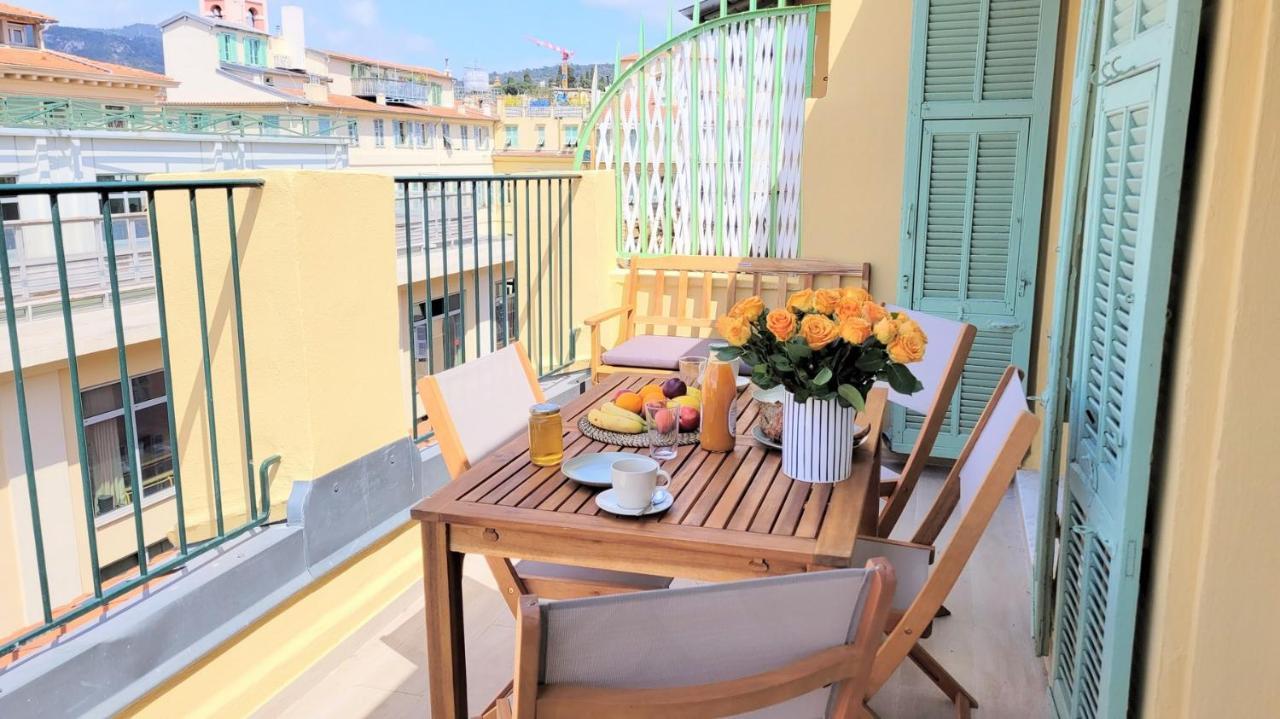 Ze Perfect Place - Opera Nice - Appartement 2 Chb - Ac - Terrasse ภายนอก รูปภาพ