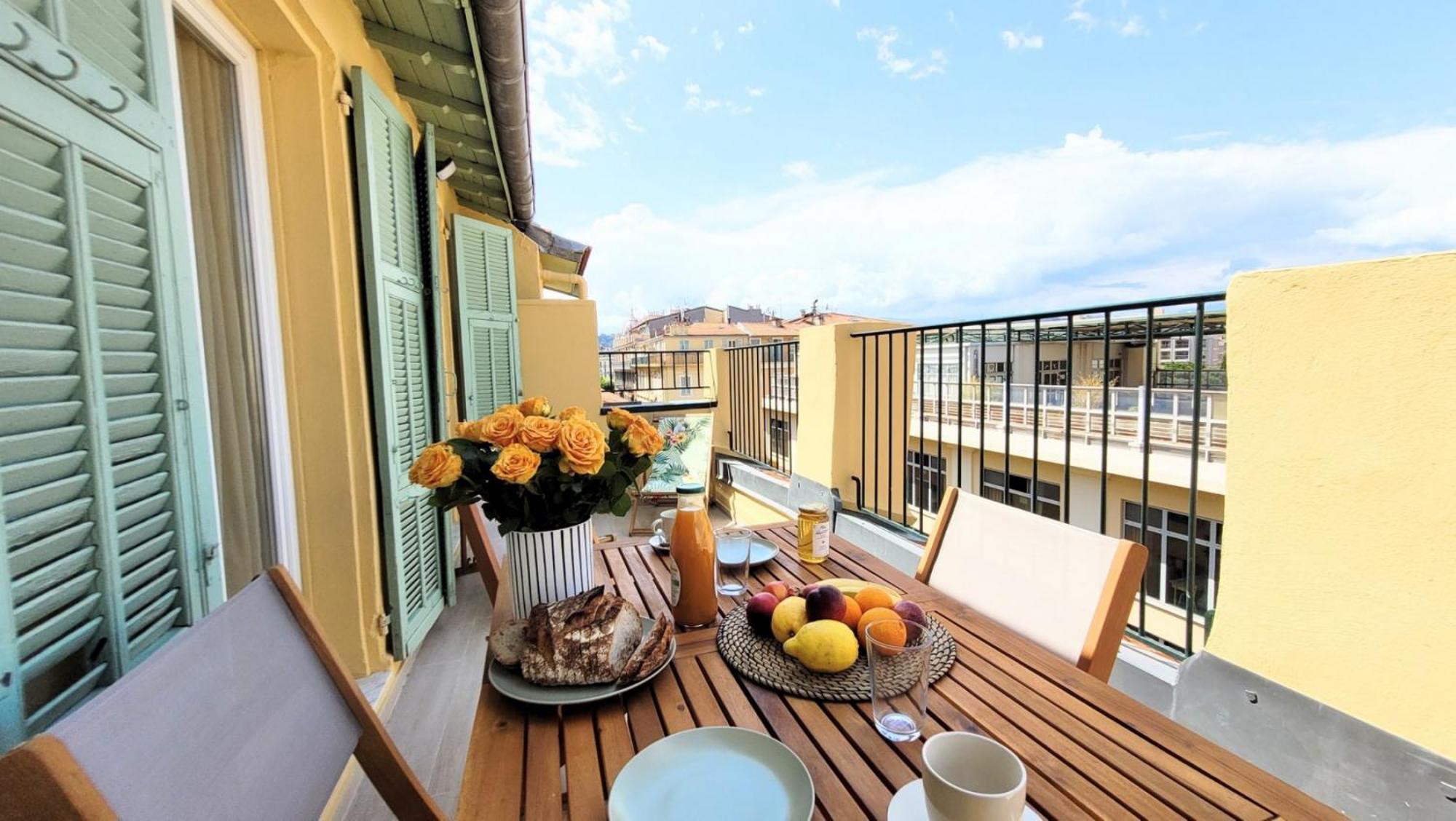 Ze Perfect Place - Opera Nice - Appartement 2 Chb - Ac - Terrasse ภายนอก รูปภาพ